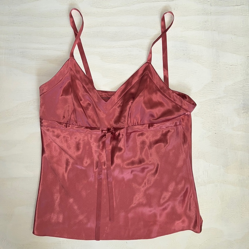 Y2K JCrew 100% silk babydoll top NWT